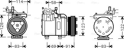 Ava Quality Cooling HYAK196 - Compressore, Climatizzatore autozon.pro