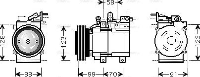 Ava Quality Cooling HYAK160 - Compressore, Climatizzatore autozon.pro