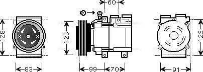 Ava Quality Cooling HYAK138 - Compressore, Climatizzatore autozon.pro