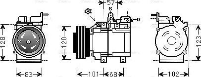 Ava Quality Cooling HY K123 - Compressore, Climatizzatore autozon.pro