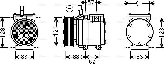 Ava Quality Cooling HYAK258 - Compressore, Climatizzatore autozon.pro