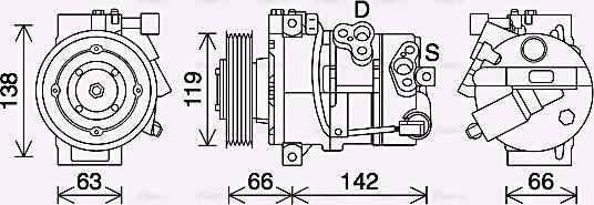 Ava Quality Cooling HYK452 - Compressore, Climatizzatore autozon.pro