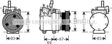 Ava Quality Cooling HY K065 - Compressore, Climatizzatore autozon.pro