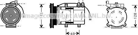 Ava Quality Cooling HY K066 - Compressore, Climatizzatore autozon.pro