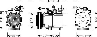 Ava Quality Cooling HY K138 - Compressore, Climatizzatore autozon.pro