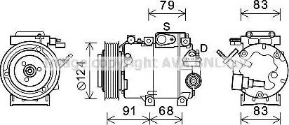 Ava Quality Cooling HYK383 - Compressore, Climatizzatore autozon.pro