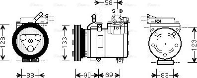 Ava Quality Cooling HYK250 - Compressore, Climatizzatore autozon.pro