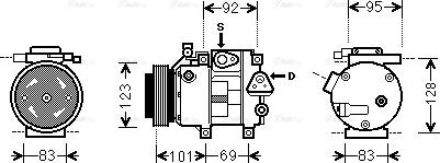 Ava Quality Cooling HY K214 - Compressore, Climatizzatore autozon.pro