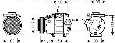 Ava Quality Cooling HY K237 - Compressore, Climatizzatore autozon.pro