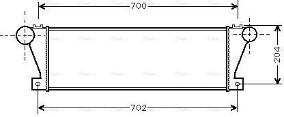 Ava Quality Cooling IV 4021 - Intercooler autozon.pro