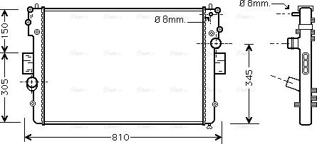 Ava Quality Cooling IVA2057 - Radiatore, Raffreddamento motore autozon.pro