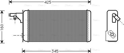 Ava Quality Cooling IVA6019 - Scambiatore calore, Riscaldamento abitacolo autozon.pro