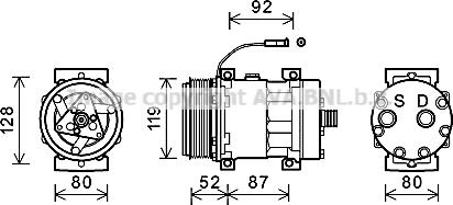 Ava Quality Cooling IVK128 - Compressore, Climatizzatore autozon.pro