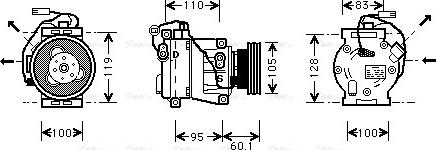 Ava Quality Cooling IV K064 - Compressore, Climatizzatore autozon.pro