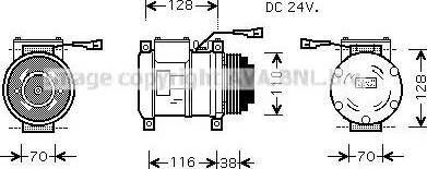 Ava Quality Cooling IV K072 - Compressore, Climatizzatore autozon.pro