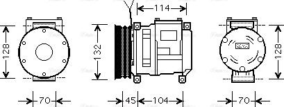 Ava Quality Cooling JDAK001 - Compressore, Climatizzatore autozon.pro