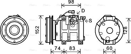 Ava Quality Cooling JDAK018 - Compressore, Climatizzatore autozon.pro