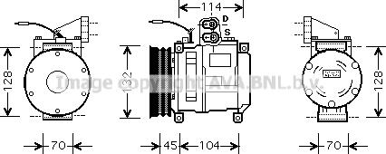 Ava Quality Cooling JDK001 - Compressore, Climatizzatore autozon.pro