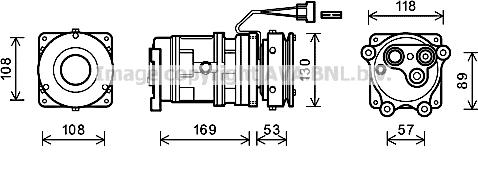 Ava Quality Cooling JDK019 - Compressore, Climatizzatore autozon.pro