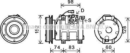 Ava Quality Cooling JDK018 - Compressore, Climatizzatore autozon.pro