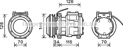 Ava Quality Cooling JDK012 - Compressore, Climatizzatore autozon.pro