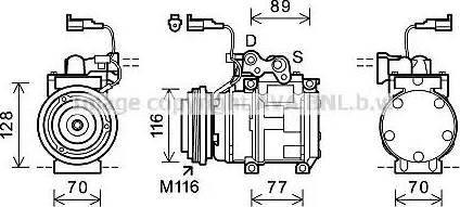 Ava Quality Cooling JEK056 - Compressore, Climatizzatore autozon.pro