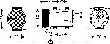 Ava Quality Cooling JE K029 - Compressore, Climatizzatore autozon.pro