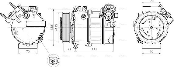 Ava Quality Cooling JRAK061 - Compressore, Climatizzatore autozon.pro