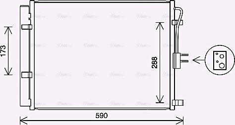 Ava Quality Cooling KA5286D - Condensatore, Climatizzatore autozon.pro