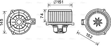 Ava Quality Cooling KA8260 - Ventilatore abitacolo autozon.pro