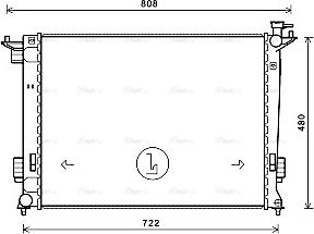 Ava Quality Cooling KA2238 - Radiatore, Raffreddamento motore autozon.pro