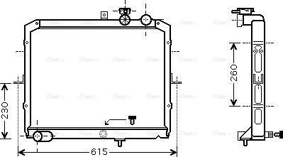 Ava Quality Cooling KAA2033 - Radiatore, Raffreddamento motore autozon.pro