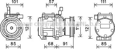 Ava Quality Cooling KAAK155 - Compressore, Climatizzatore autozon.pro