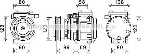 Ava Quality Cooling KAAK264 - Compressore, Climatizzatore autozon.pro