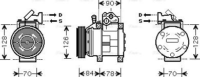 Ava Quality Cooling KAK052 - Compressore, Climatizzatore autozon.pro