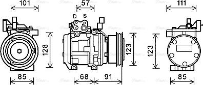 Ava Quality Cooling KAK145 - Compressore, Climatizzatore autozon.pro