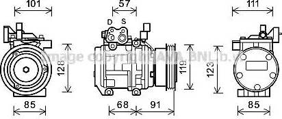 Ava Quality Cooling KAK155 - Compressore, Climatizzatore autozon.pro