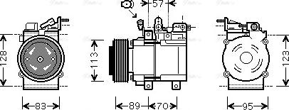 Ava Quality Cooling KAK137 - Compressore, Climatizzatore autozon.pro