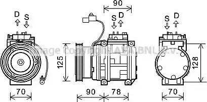 Ava Quality Cooling KAK178 - Compressore, Climatizzatore autozon.pro