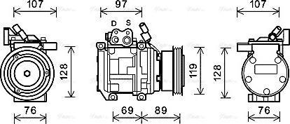 Ava Quality Cooling KAK177 - Compressore, Climatizzatore autozon.pro