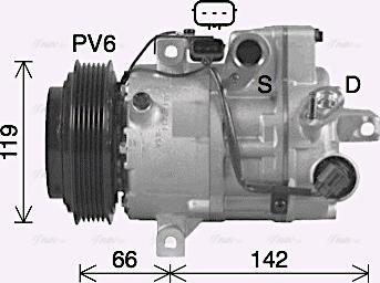 Ava Quality Cooling KAK314 - Compressore, Climatizzatore autozon.pro