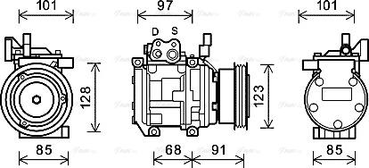 Ava Quality Cooling KAK208 - Compressore, Climatizzatore autozon.pro