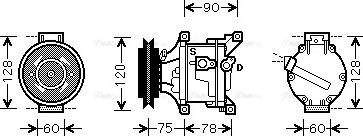 Ava Quality Cooling KBAK001 - Compressore, Climatizzatore autozon.pro