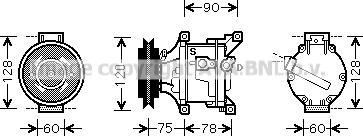 Ava Quality Cooling KBK001 - Compressore, Climatizzatore autozon.pro