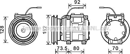 Ava Quality Cooling KMK001 - Compressore, Climatizzatore autozon.pro