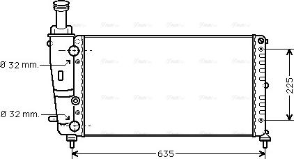 Ava Quality Cooling LC 2067 - Radiatore, Raffreddamento motore autozon.pro