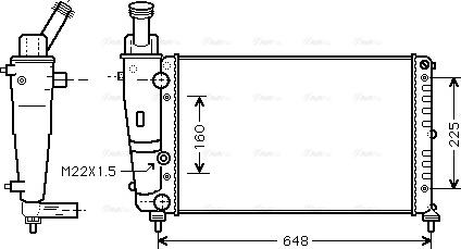 Ava Quality Cooling LC 2082 - Radiatore, Raffreddamento motore autozon.pro