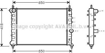 Ava Quality Cooling LC 2078 - Radiatore, Raffreddamento motore autozon.pro