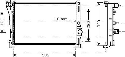 Ava Quality Cooling LCA2088 - Radiatore, Raffreddamento motore autozon.pro