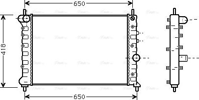 Ava Quality Cooling LCA2078 - Radiatore, Raffreddamento motore autozon.pro